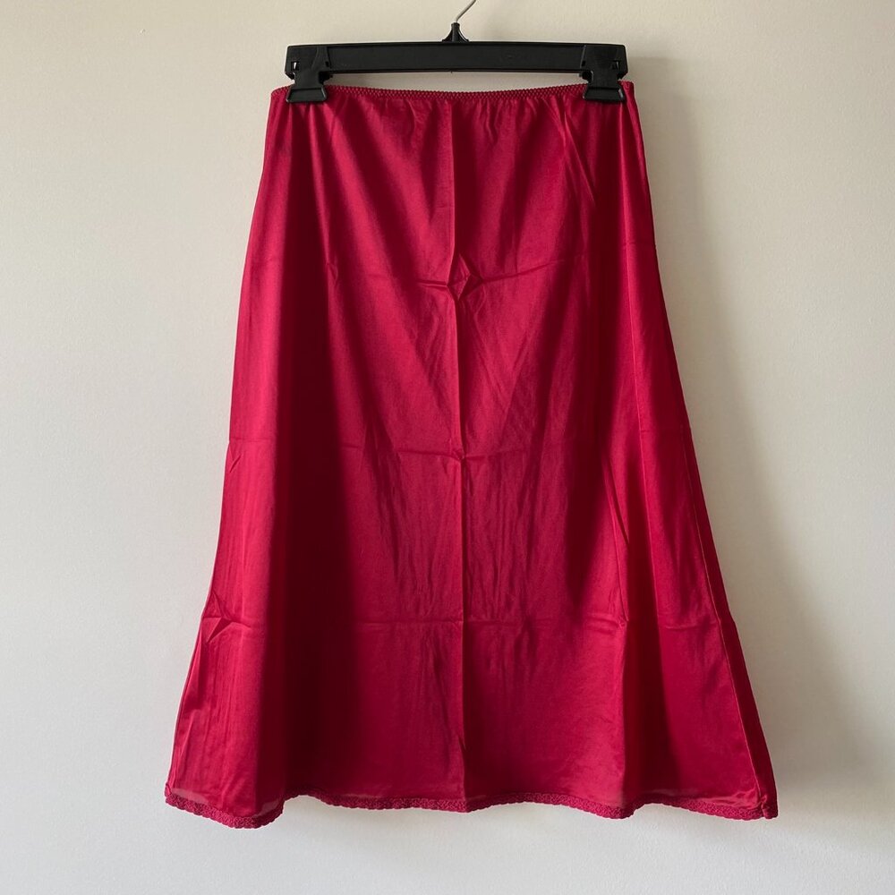 Sylray Red Slip Skirt
